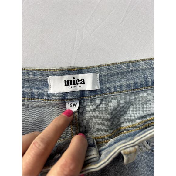 Wide Leg Blue Denim Jeans - Picture 4 of 10